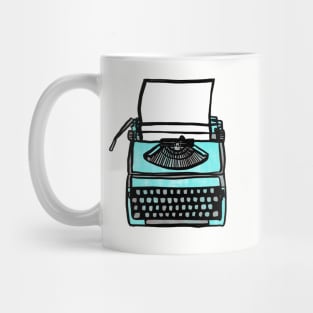 Vintage Typewriter: Old Fashioned Retro Hipster T-Shirt Mug